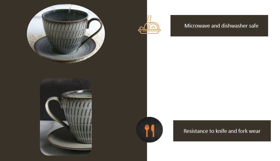 wholesale color coffee cup with saucer for hotel and restaurant