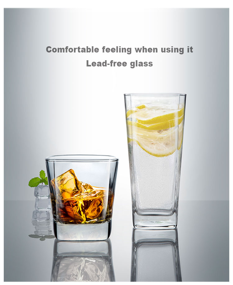 Hotel Clear Cups Restaurant Party Water Juice Tea Coffee Clear Glass Mug