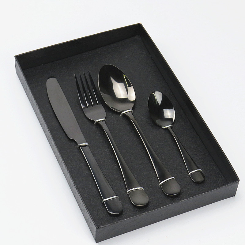 Colorful Cutlery Flatware Set Rainbow PVD Coating Amazon Hot Sale Gift Set