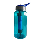 BPA Free outdoor water filter bottle 1.5L with custom logo