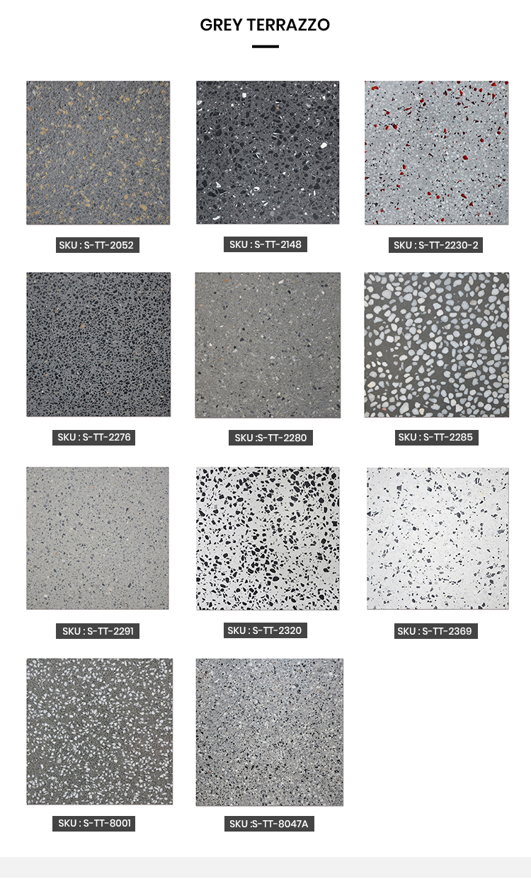 Samistone High Quality Cheap Terrazzo Tile Size For Floor