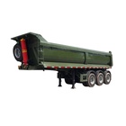 High quality Stainless steel tipper truck 20ft contain tipper trailer
