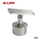 Stainless Steel Adjustable Flat Hand Rail Bracket Straight Saddle