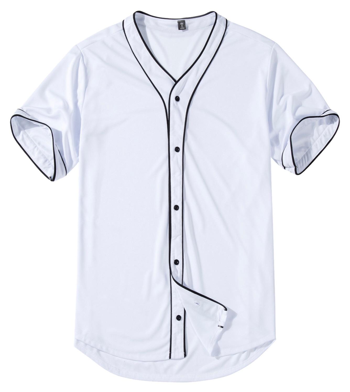 blank v neck baseball jerseys