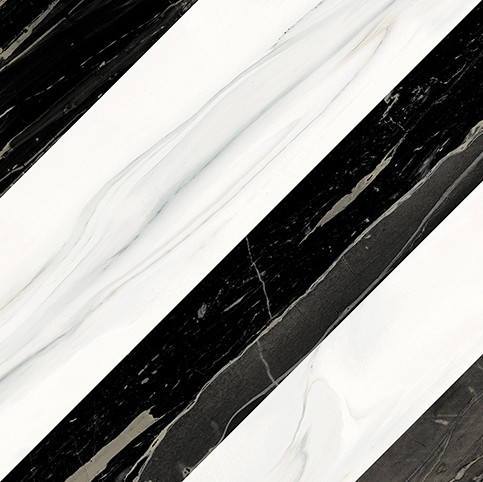 white and black line design glossy finish polished glazed porcelain tile made in China