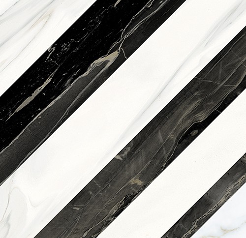 white and black line design glossy finish polished glazed porcelain tile made in China