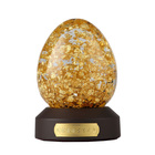 OEM Manufacturer Gold Flakes Water Ball Custom Resin Gift Egg Shape Snow Globe