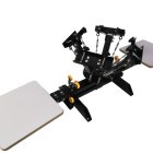 Manual 4 color 2 station T-shirt silk screen printing machine DIY T-Shirt Press Printer for sale 4 color 1 station