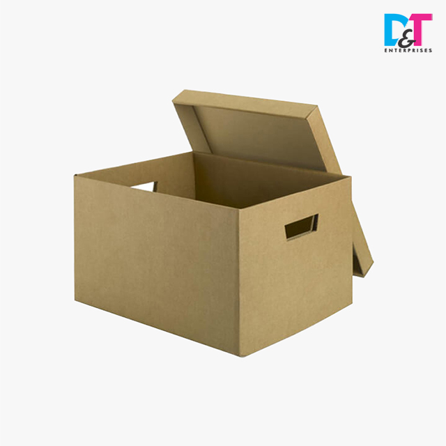 Custom Legal A4 Archive Storage Paper Box Brown Kraft Paper