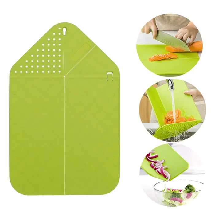 Amazon Hot Sales Multifunction Plastic Folding Cutting Board for Kitchen Chopping Board