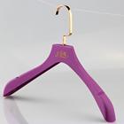 Beautiful woman rubber coated plastic clothes hanger