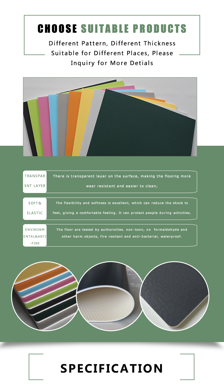 Composite rubber mat EPDM sports mat protective gym PVC flooring for gym flooring