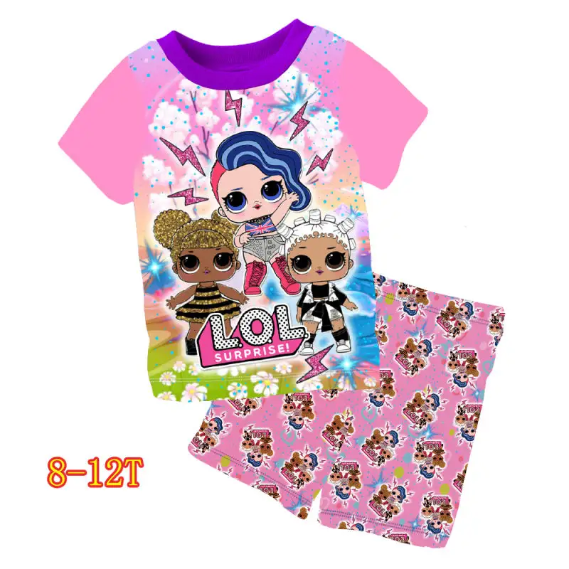 Good price heyouj2 kids sleepwear hot sale cartoon children 8-12years short pyjamas