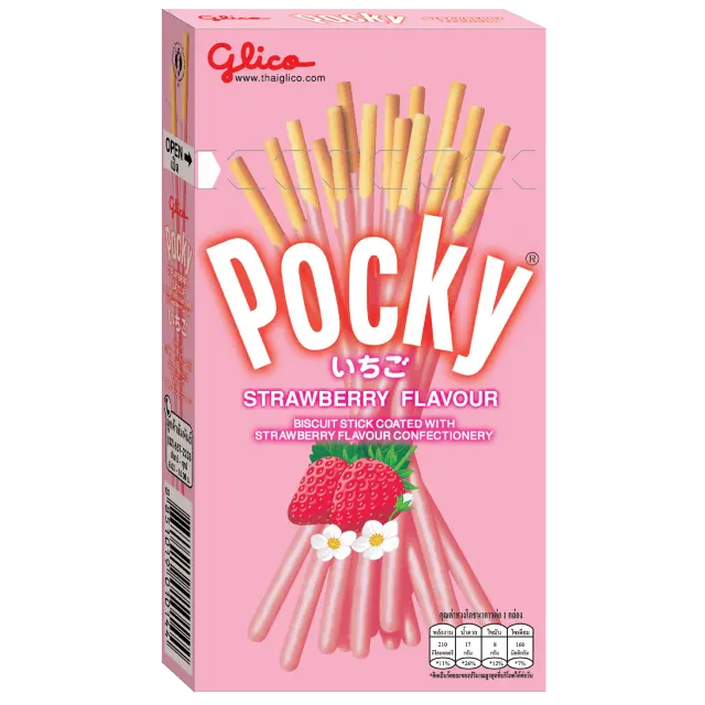 Glico Pocky Strawberry Flavor Thailand originated Pocky Biscuit