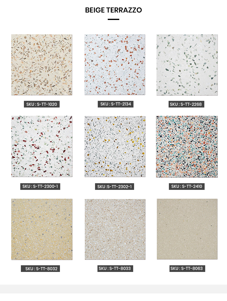 Samistone High Quality Cheap Terrazzo Tile Size For Floor