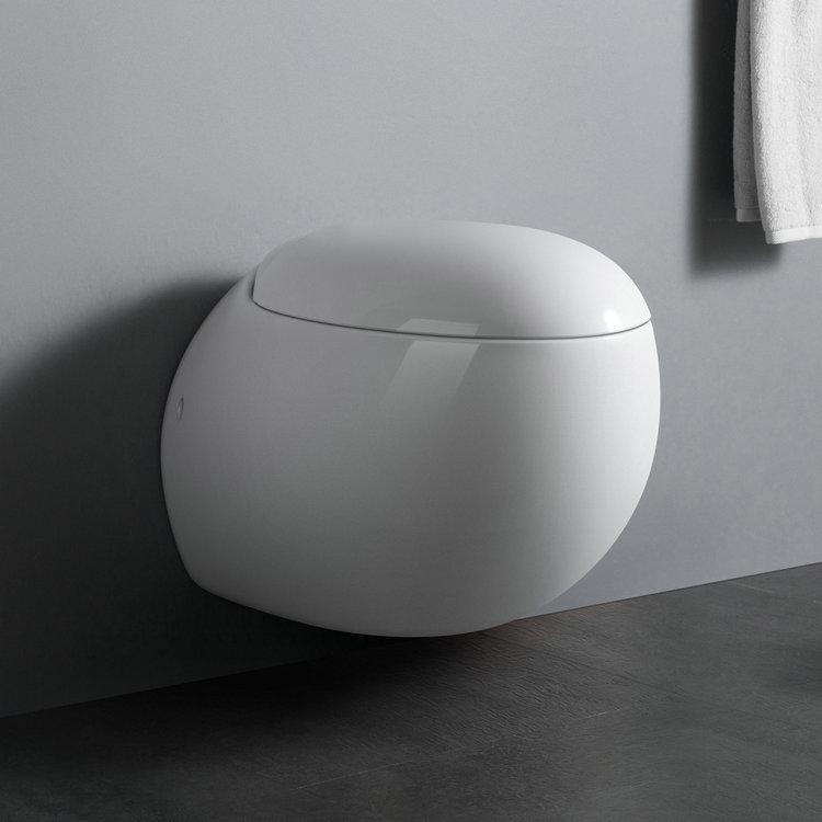WP1006 China manufacturer round wall mounted water closet porcelain wc toilet bowl