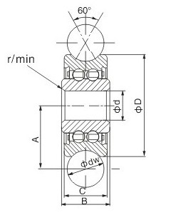 LFR Series ball bearing U groove type track roller bearing LFR30/8 LFR30/8KDD LFR30/8NPP