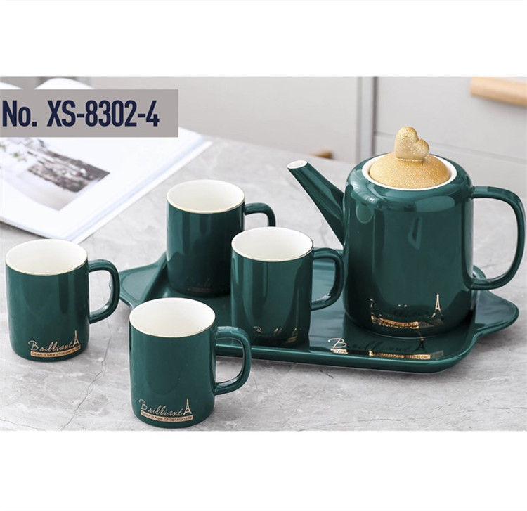 Popular design afternoon tea sets fine royal  wholesale porcelain tea set for restaurant