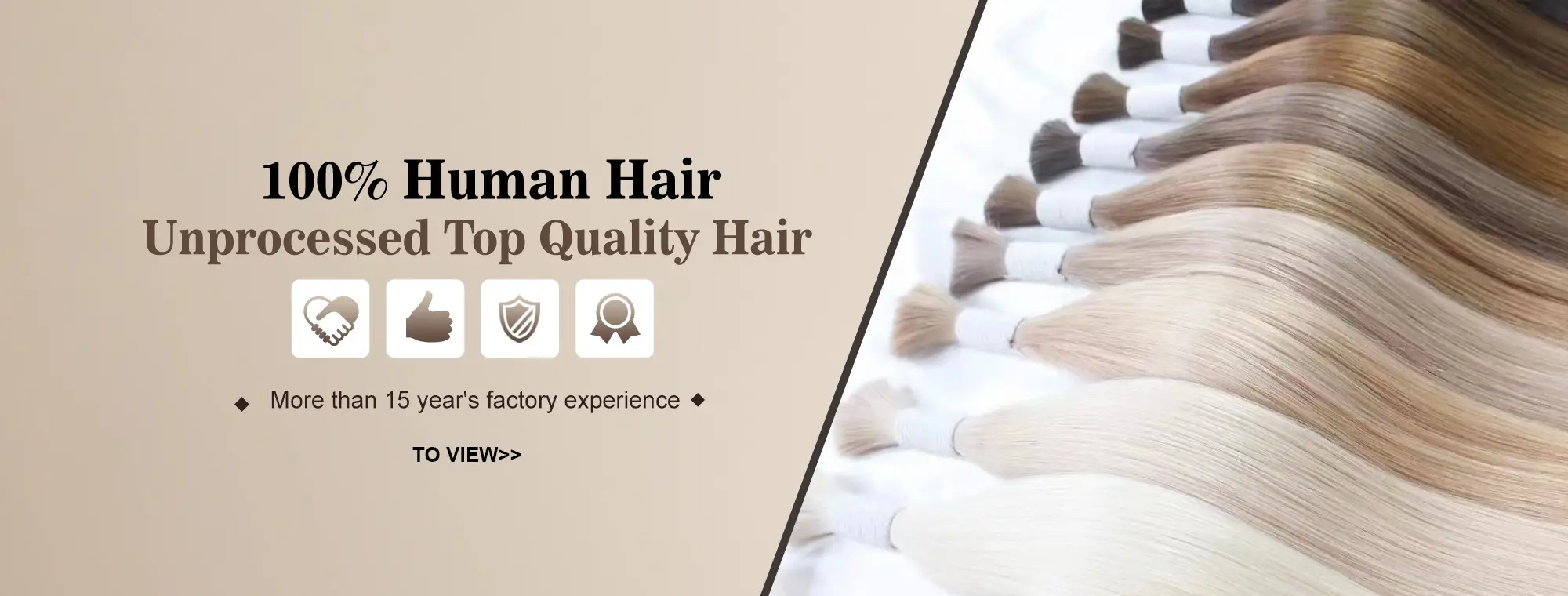 human hair bulk