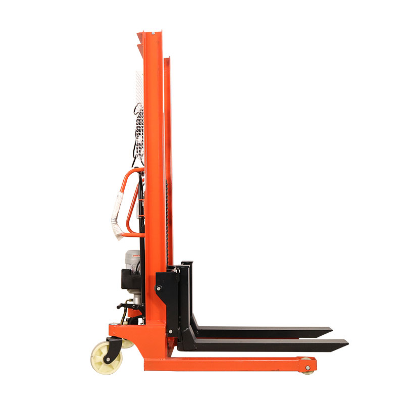 New model semi electric lift stacker truck forklift