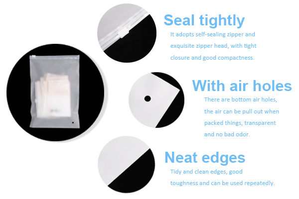 PLA Zipper Cashmere package Bags, Biodegradable Apparel, Clothes Packaging, recyclable, reusable