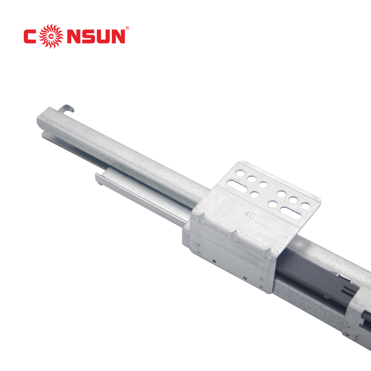 Full extension soft close concealed drawer slide