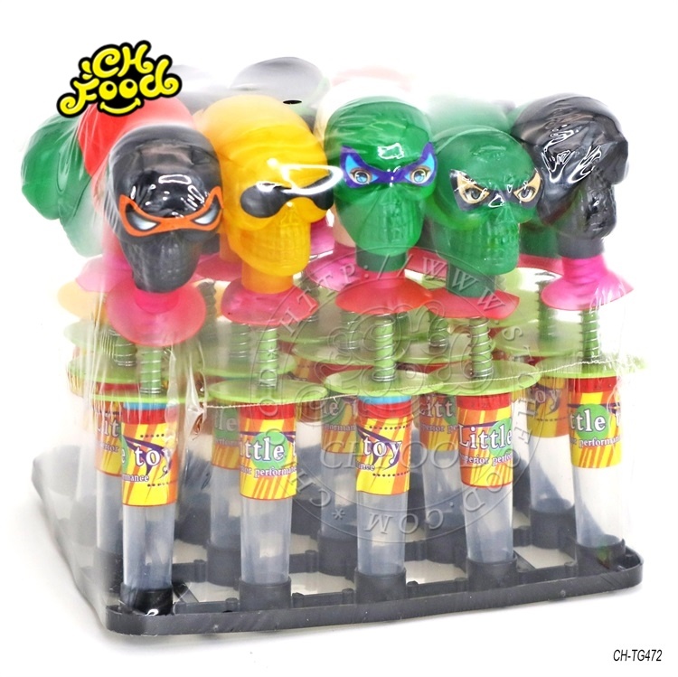 New Skull Spring Bounce Toys Candy Jumping Toy Halloween