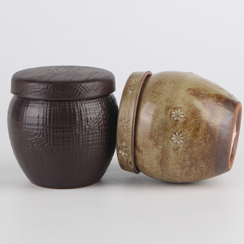 Ceramic Food Storage Jar Kitchen Container,Serving Tea, Coffee, Ceramic Spice Jar with Lids
