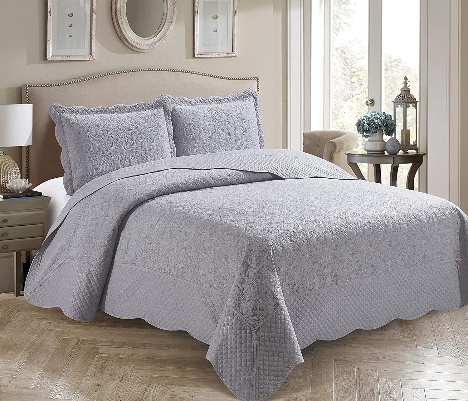 Hot Selling Good Quality set of bed linen Fabric Ultrasonic Quilt