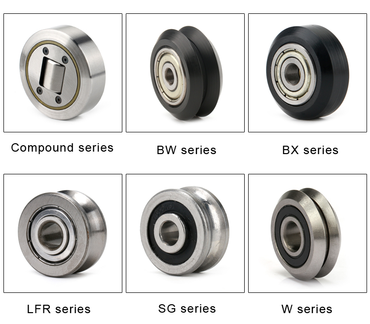 w v groove rail track roller bearing W2SSX W2ZZ
