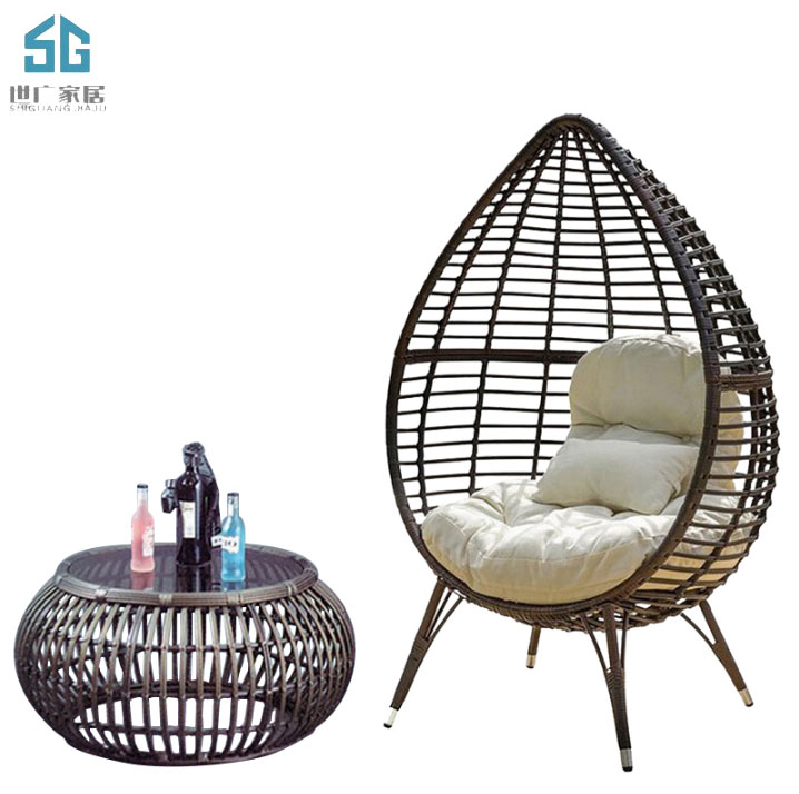 Loisirs d'intérieur ou extérieur chaise en rotin patio Meubles en osier chaise de jardin