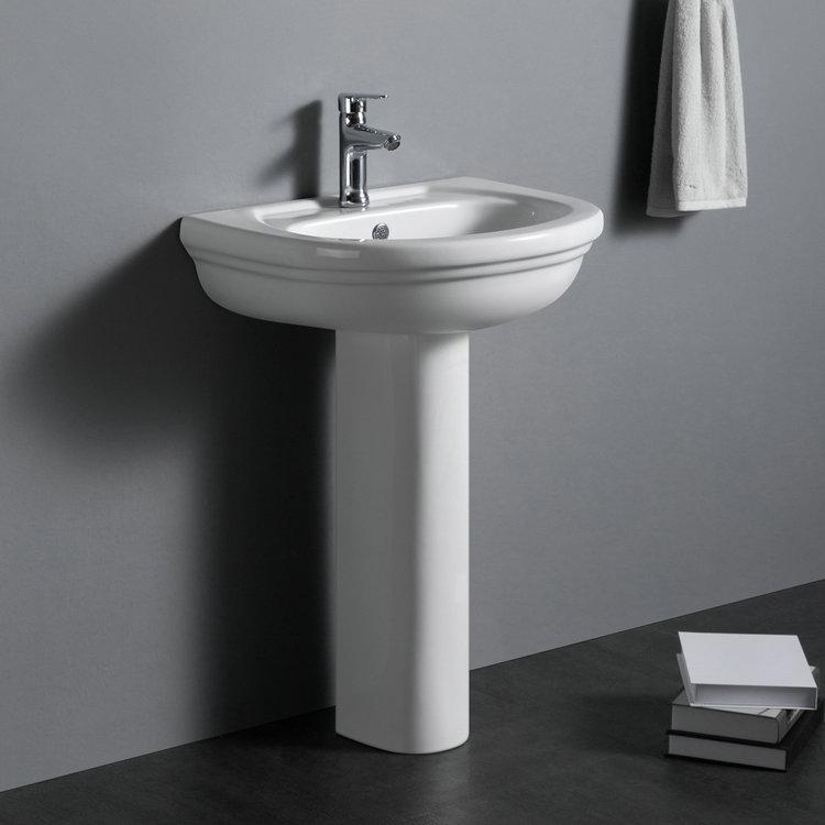 PB202 Hot selling cheap prices sanitary ware porcelain pedestal basin for bathroom