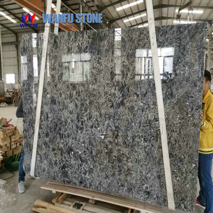 High quality snow blue flower marble slabsfor sale,bathroom marble tiles