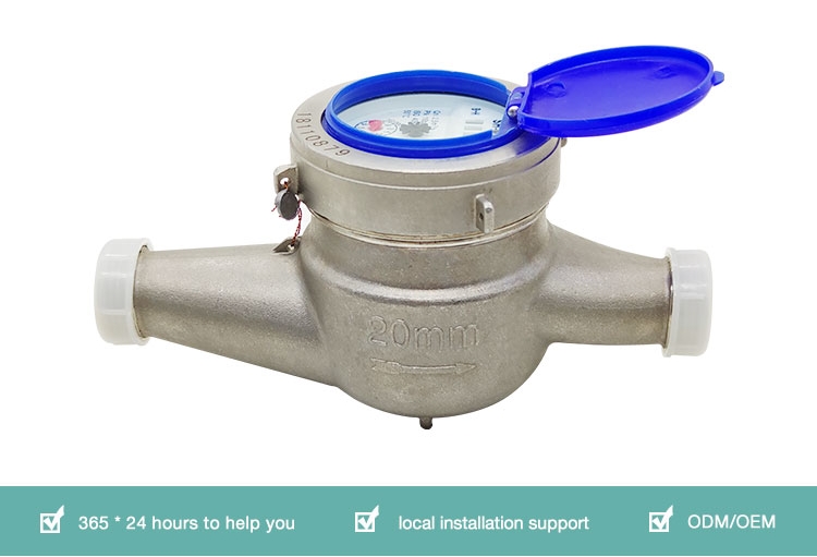 1/2inch~2inch class b stainless steel water meter multi-jet dry type cold water meter suppliers
