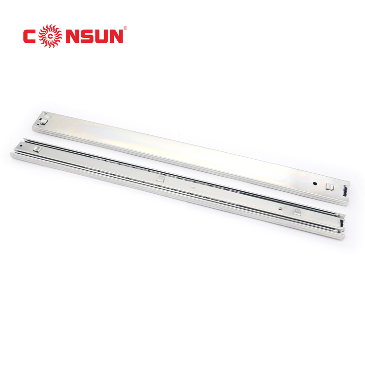 45mm full-extension drawer slide with hook system