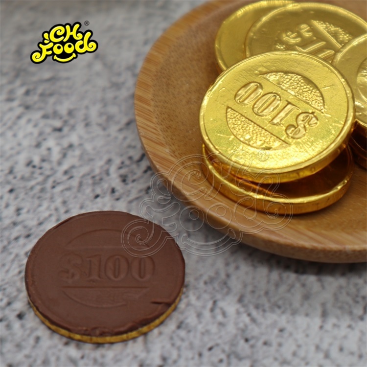 CHFOOD Gold Coin chocolate in egg bottle CH-CHO369