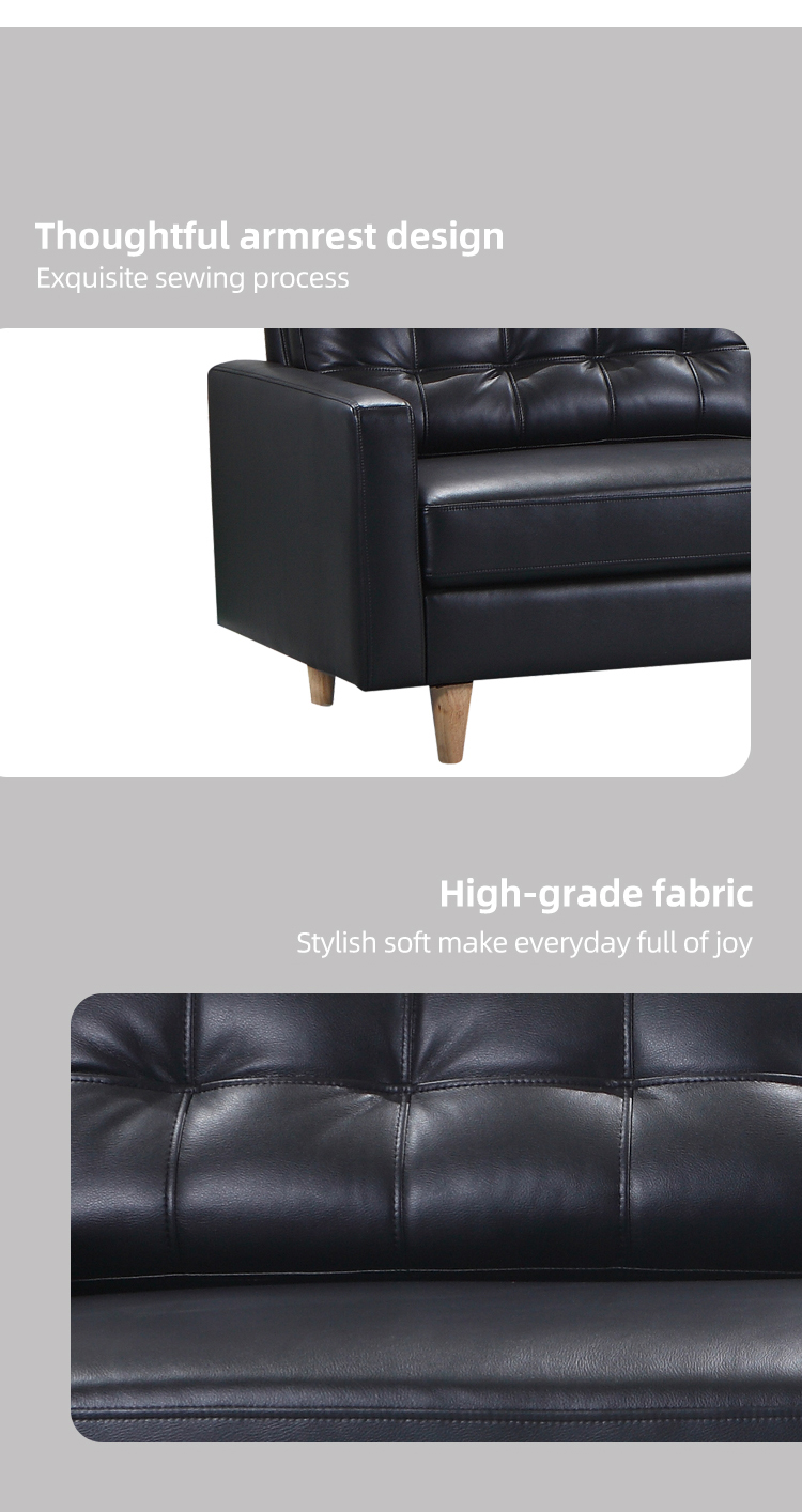 1 seater sofa set for living room Single sofa chair Modern design air leather sofa chair