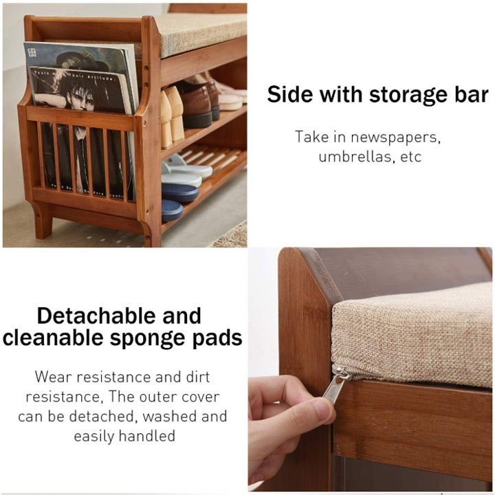 Simple modern change shoe stool multi-function shoe frame sofa stool economy shoe cabinet