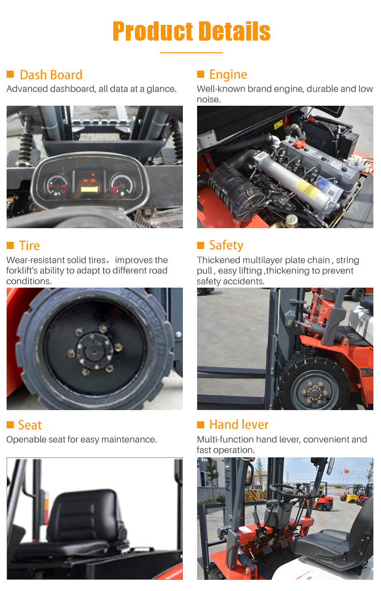 Shanding JDY15 1.5t warehouse crane off-road forklift