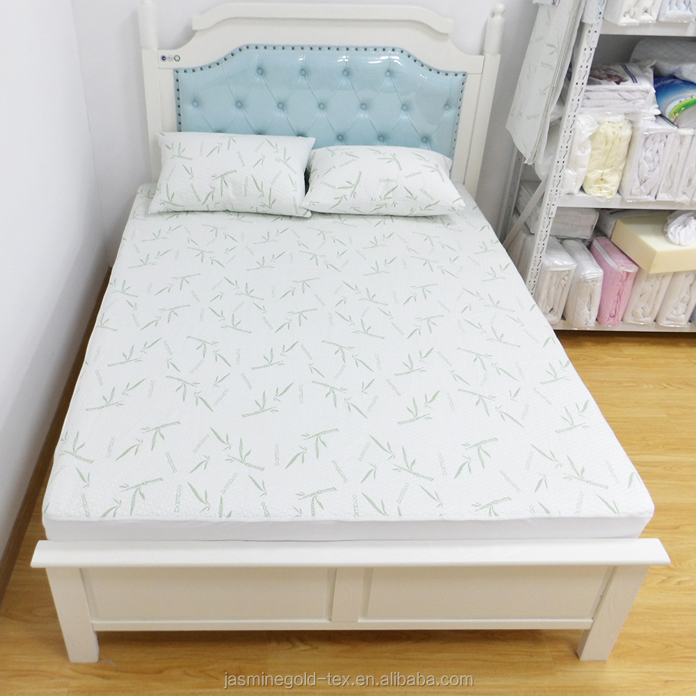Bamboo Fiber Mattress Protector Mattress Cover  Anti Mite Waterproof home textile bedding Wholesale