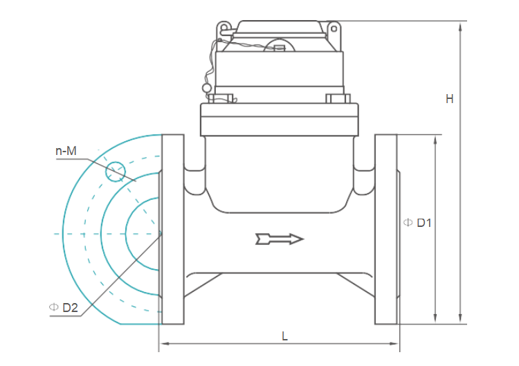 DN150mm irrigation woltman water meter for sale