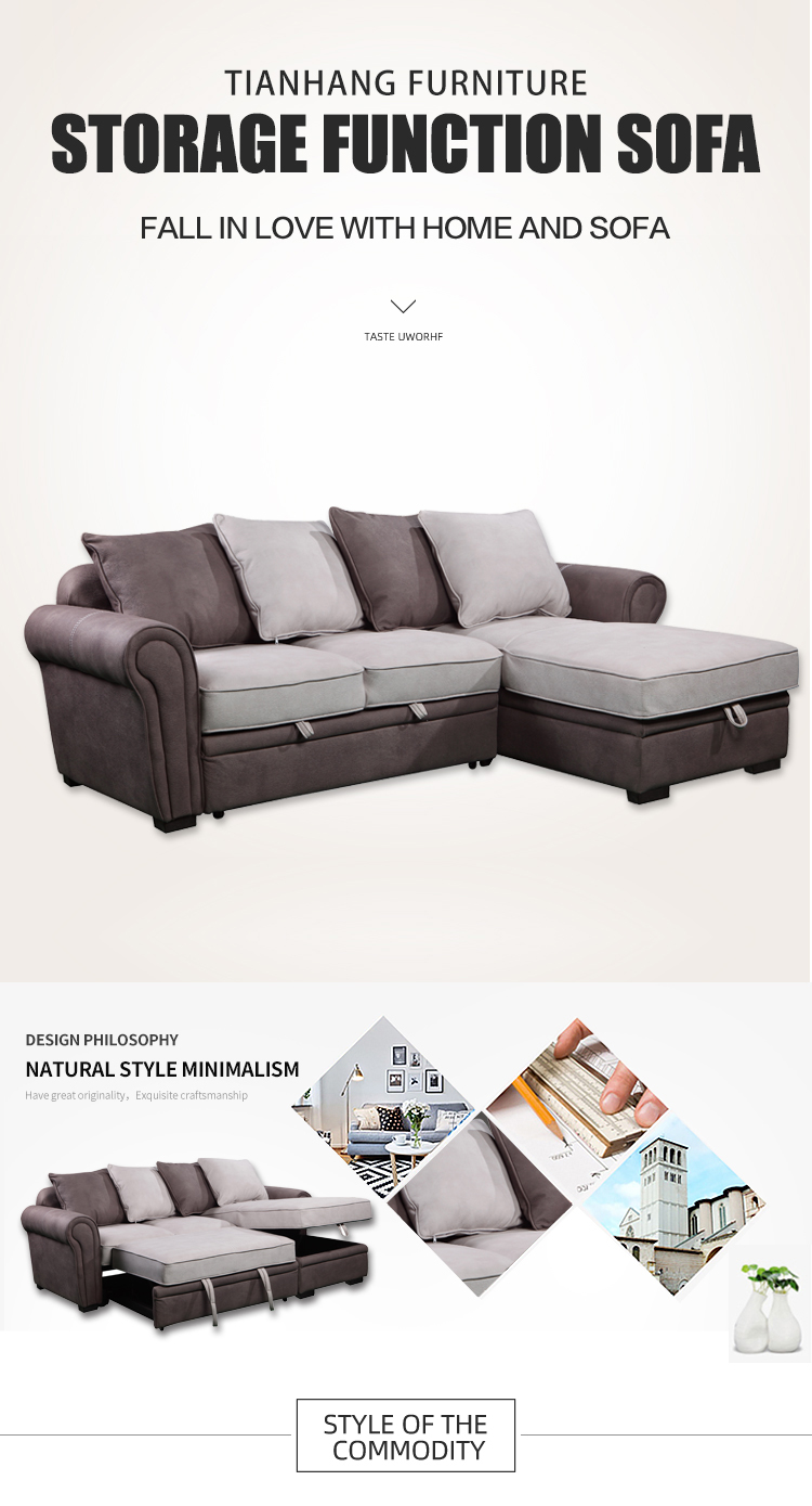 latest wholesale high quality sofa bed for living room l shape sofa set cum bed
