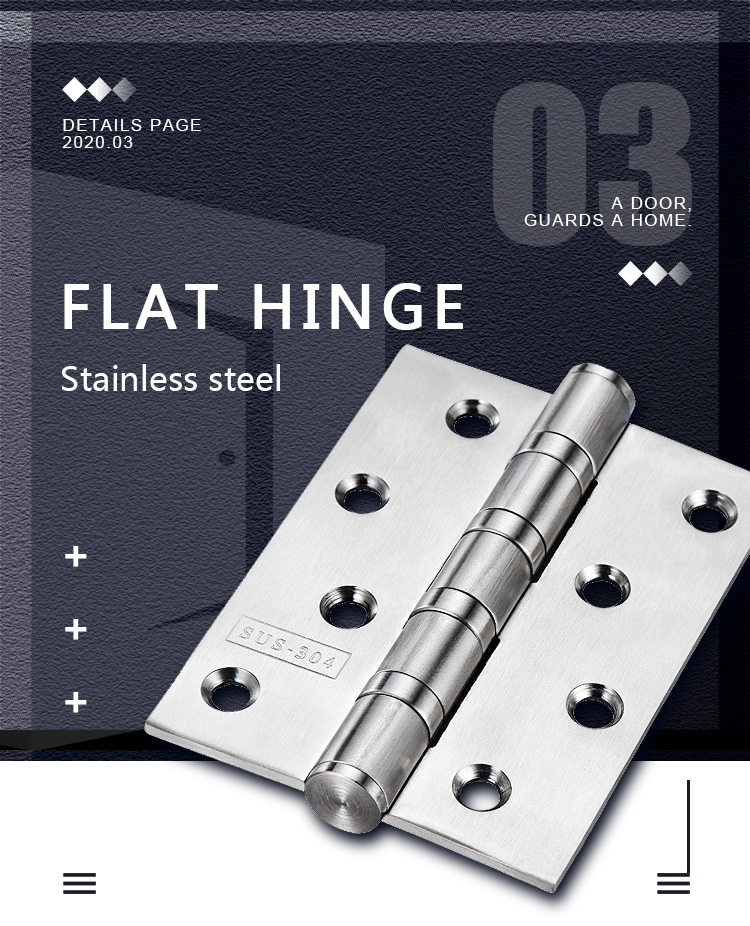 Door Hardware Accessories Stainless Steel 304 Hinge Flat hinge