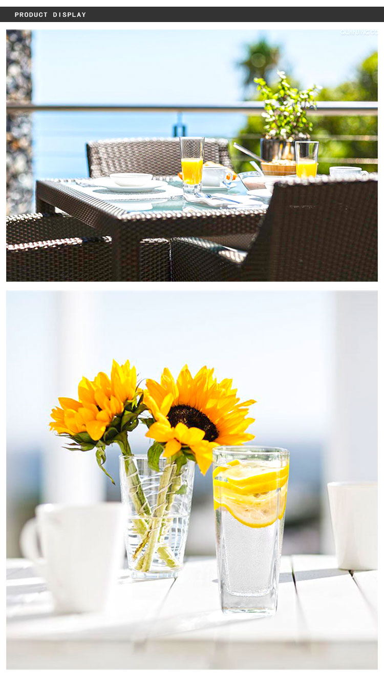 Hotel Clear Cups Restaurant Party Water Juice Tea Coffee Clear Glass Mug