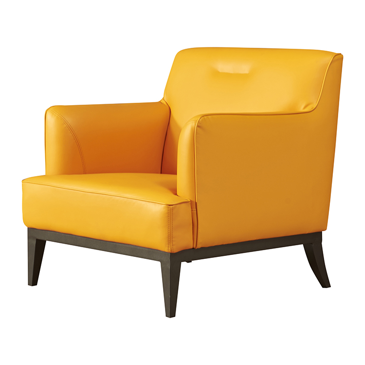 Modern Genuine Leather Upholstered Armchair for Living Room
