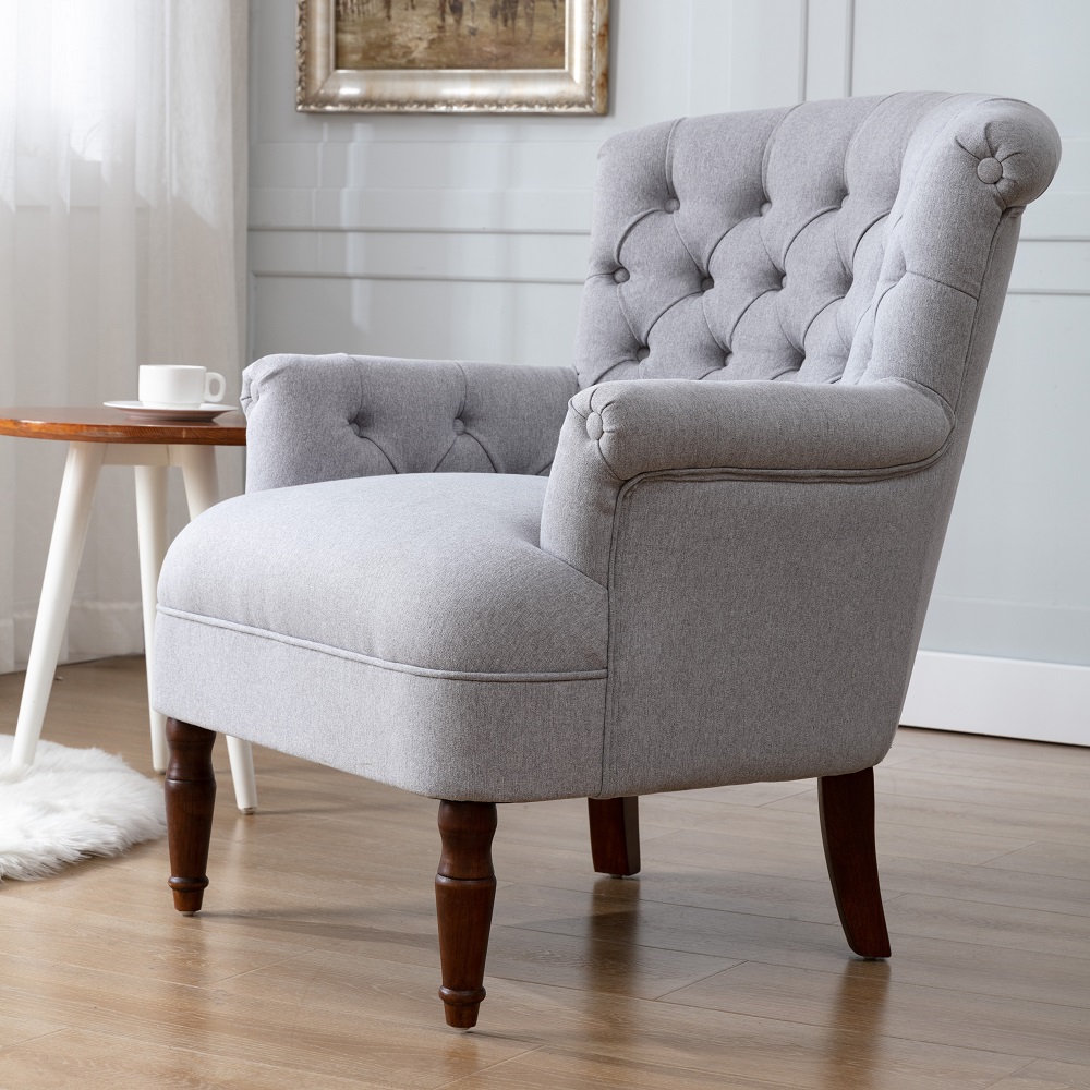 wholesale chair for living room  single sofa modern  dining chairs light gray hotel furniture
