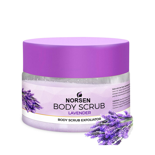 Private Label Organic Remove Dead Skin Exfoliator Lavender Body Scrub