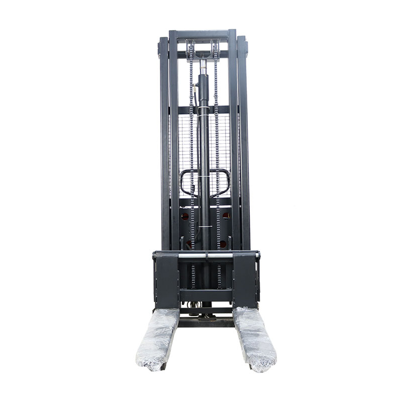New model mini semi electric lift stacker truck forklift