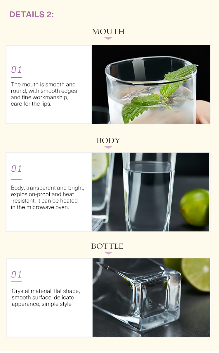 Factory Manufactured Packing High Quality Wine Glass Cup
