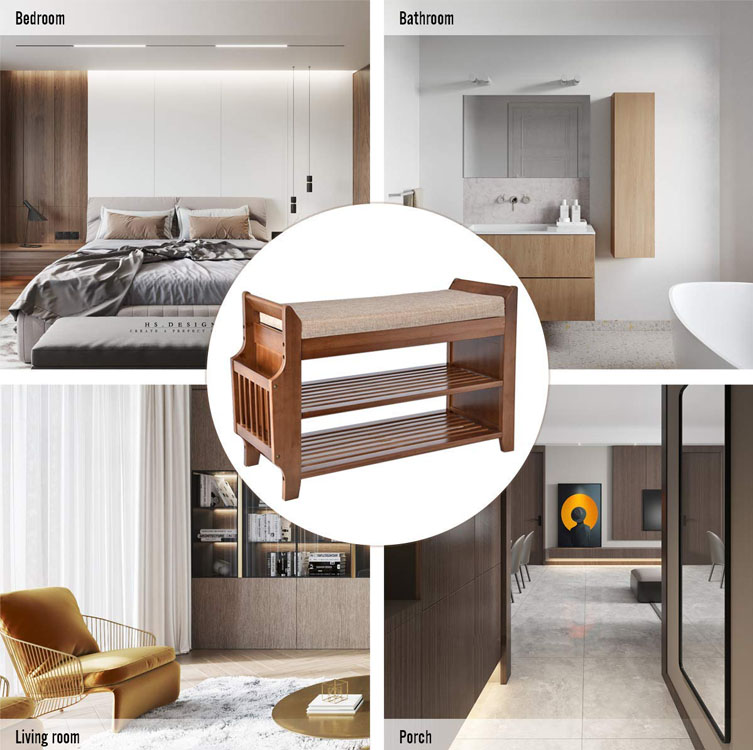 Simple modern change shoe stool multi-function shoe frame sofa stool economy shoe cabinet